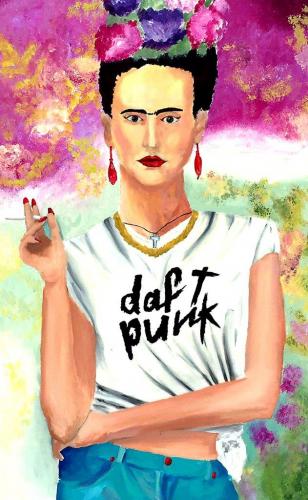 Frida Kahlo heute (Acryl auf Leinwand), HOPP´s MAL Kunstschule